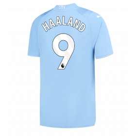 Herren Fußballbekleidung Manchester City Erling Haaland #9 Heimtrikot 2023-24 Kurzarm